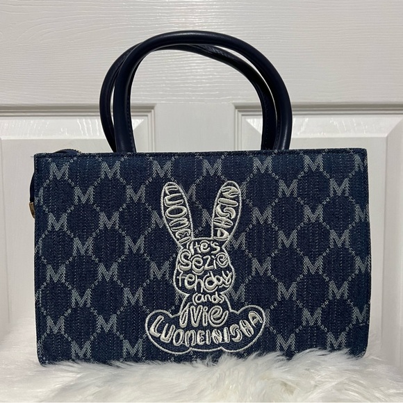 💗 *NEW*‎ Women's Blue Handbag w/ Bunny Design